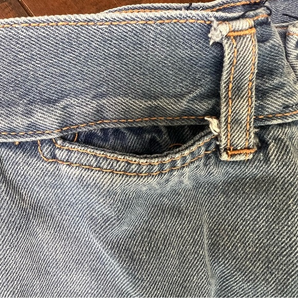 VINTAGE 1970s Denim Jean De Paree High Rise Jeans Straight Vtg 70s Size 7 / 8 - Picture 10 of 11